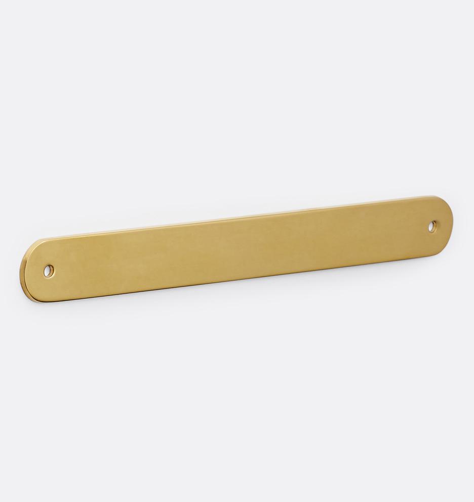 Купить Ручка Rounded Rectangle Drawer Pull Backplate в интернет-магазине roooms.ru