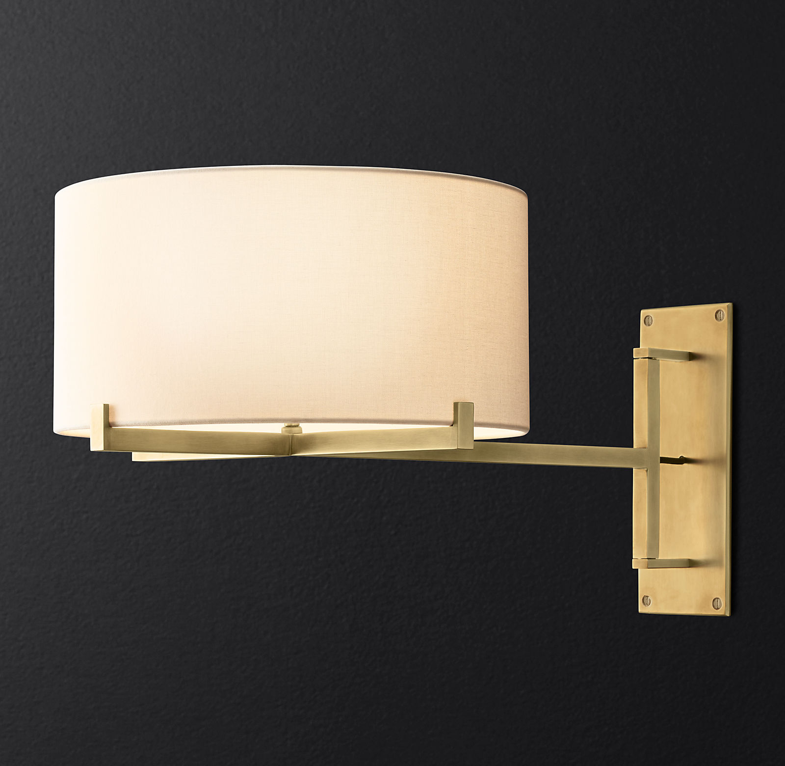 Купить Бра Pauillac Drum Shade Swing-Arm Sconce в интернет-магазине roooms.ru