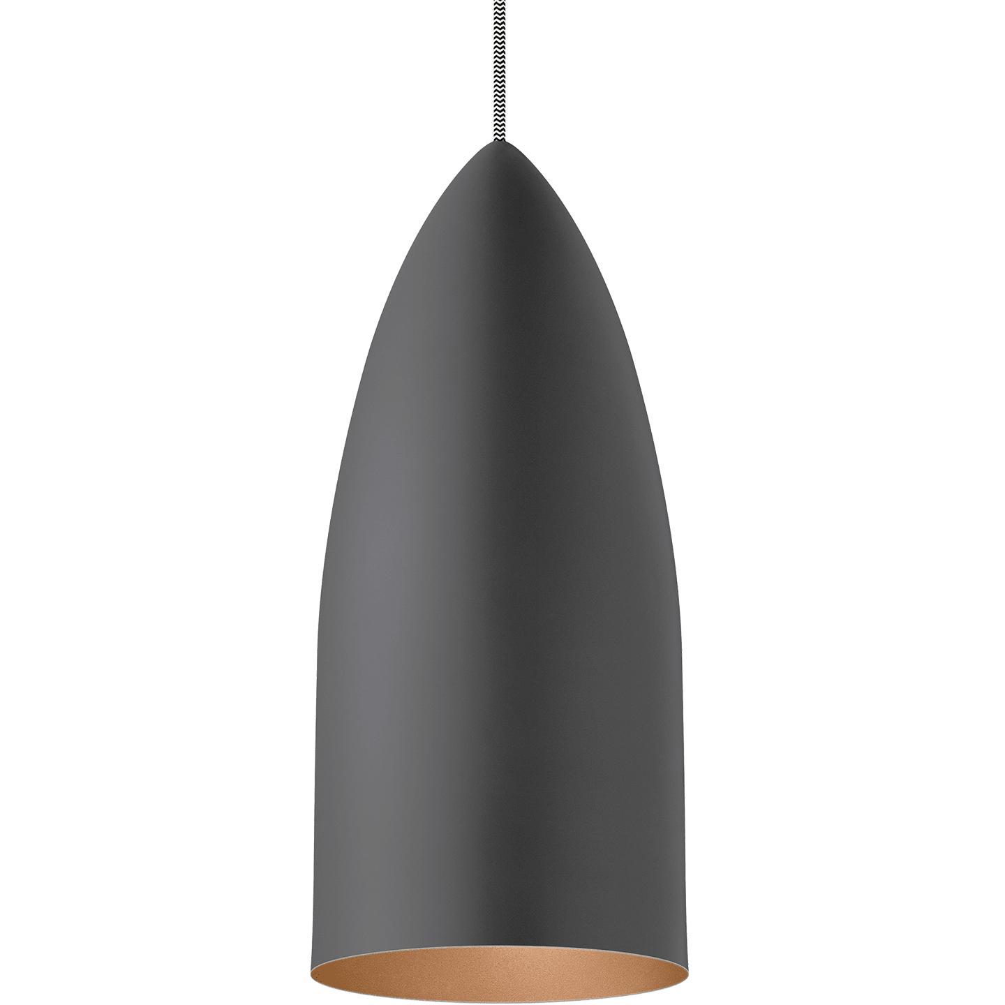Rubberized Gray/Copper Lamp Not Included