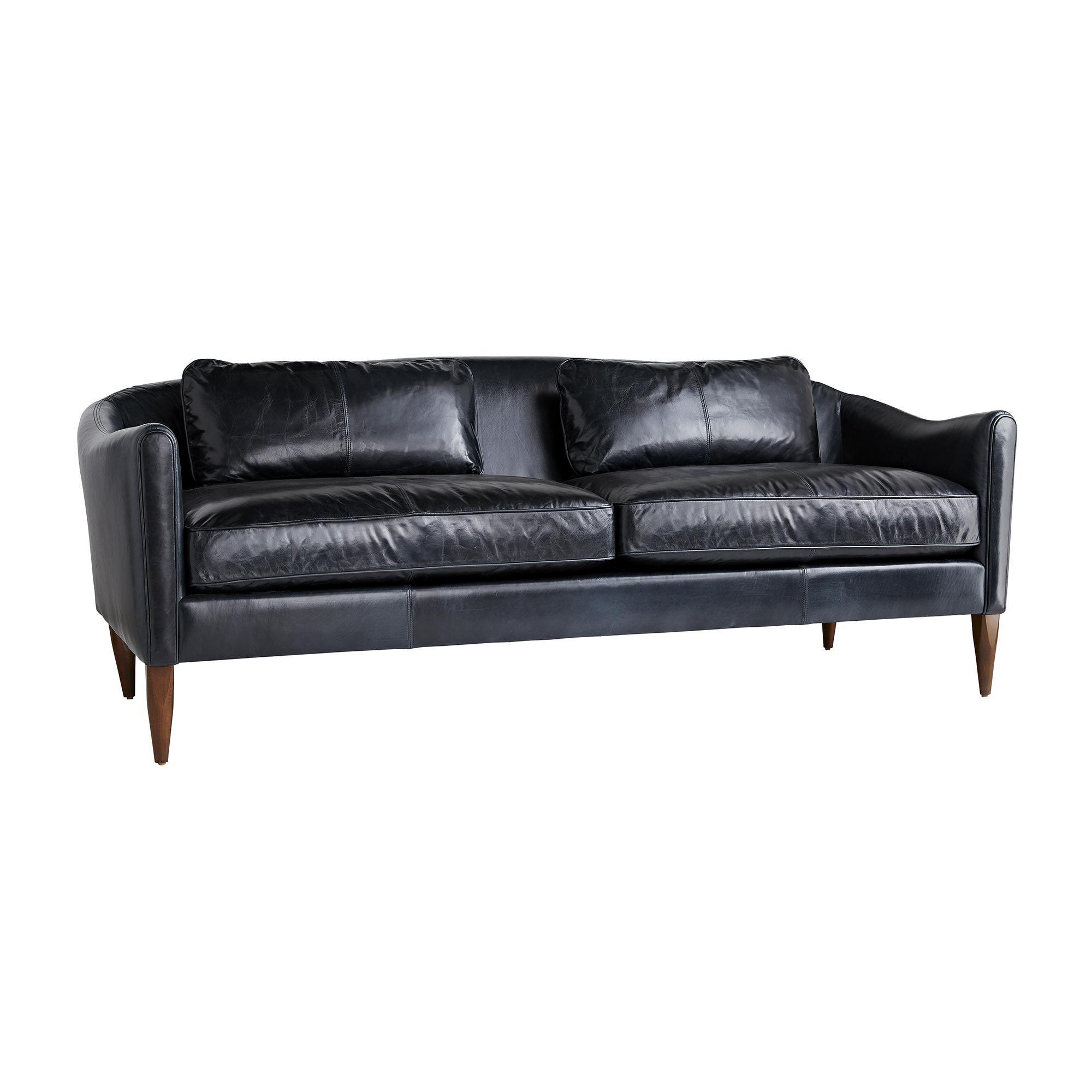 Купить Прямой диван Vincent Sofa Ink Leather в интернет-магазине roooms.ru