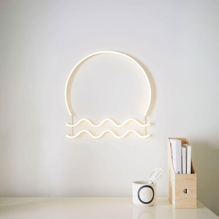 Купить Световые буквы Sun and Waves LED Wall Light в интернет-магазине roooms.ru
