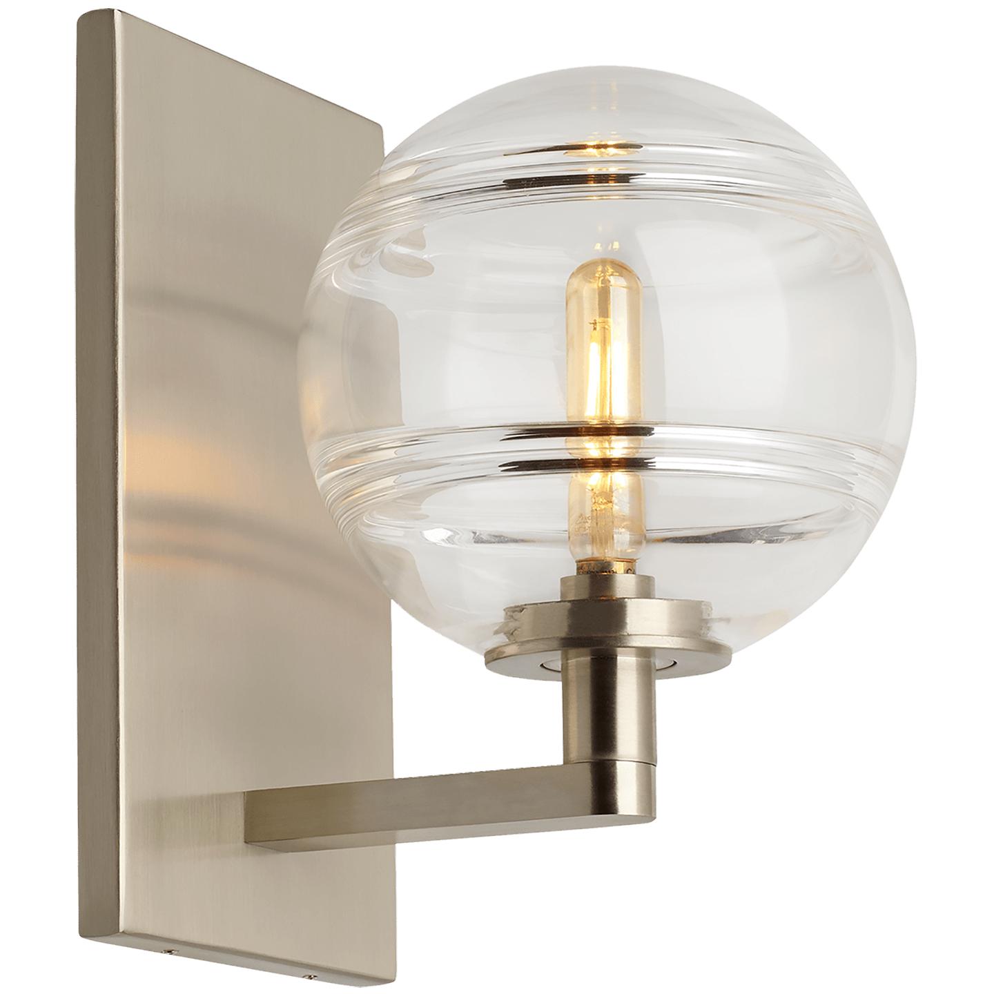 Satin Nickel Clear Lamp Not Included