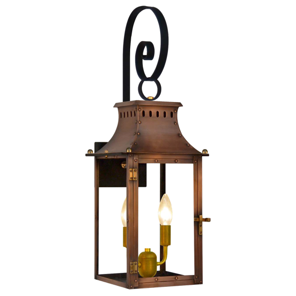 Купить Уличное бра Market Street 19" Top Scroll Wall Lantern в интернет-магазине roooms.ru