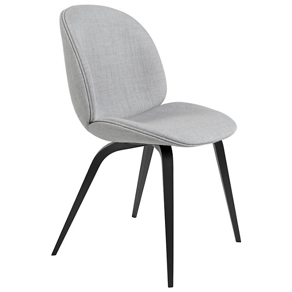 Купить Стул без подлокотника Beetle Upholstered Dining Chair Wood Base в интернет-магазине roooms.ru