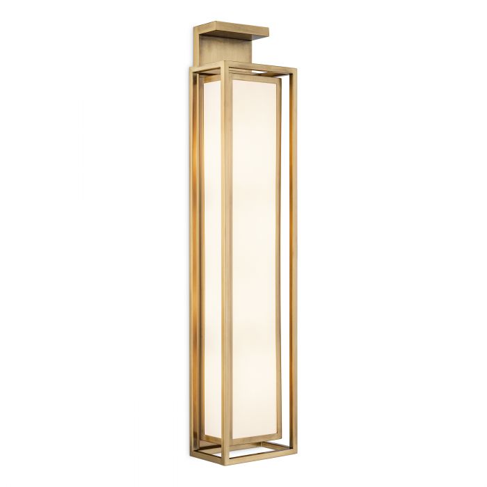 antique brass finish | including off-white shade