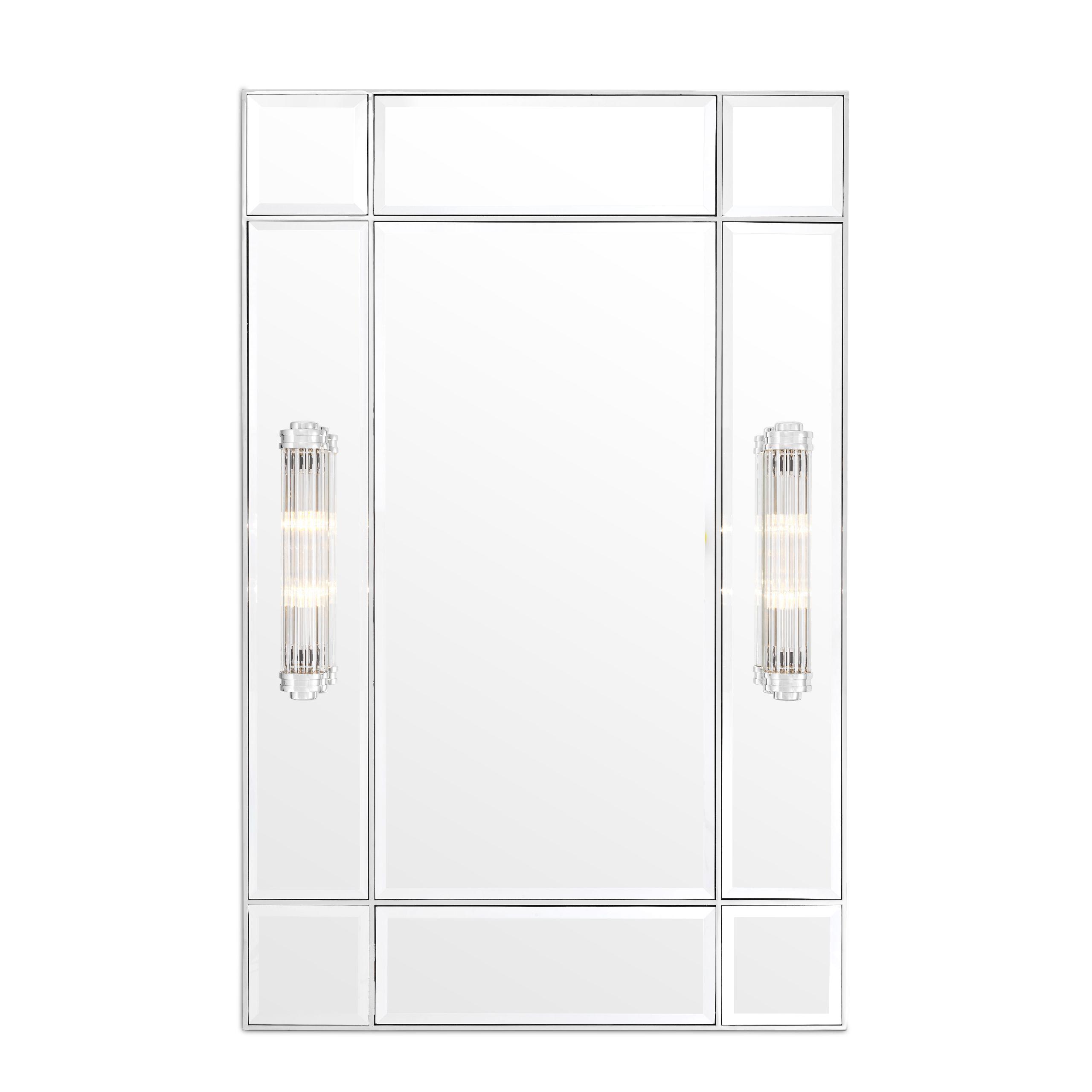 Купить Настенное зеркало Mirror Beaumont with light в интернет-магазине roooms.ru