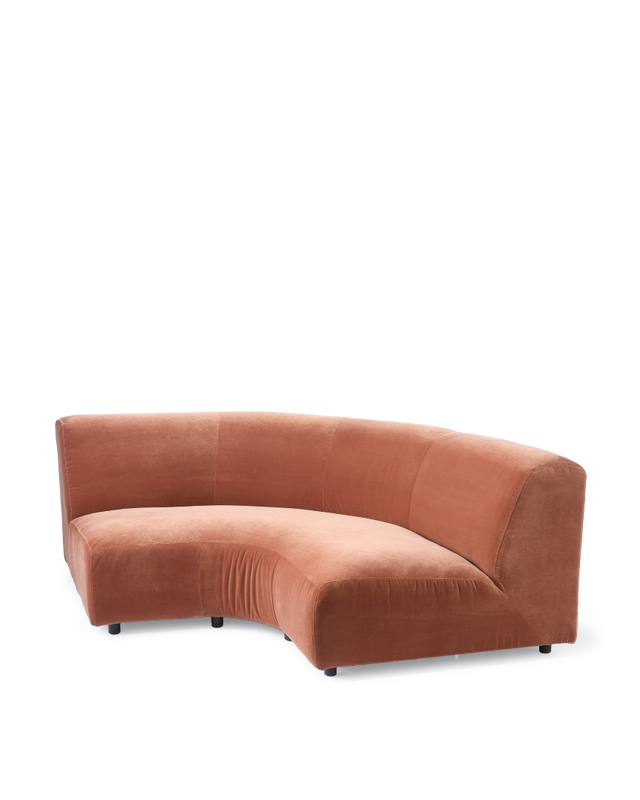 Купить Прямой диван 1/4 Circle - Quarter Circle Module velvet в интернет-магазине roooms.ru