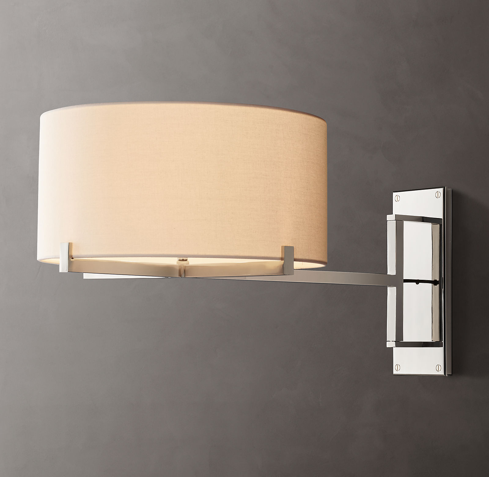 Купить Бра Pauillac Drum Shade Swing-Arm Sconce в интернет-магазине roooms.ru