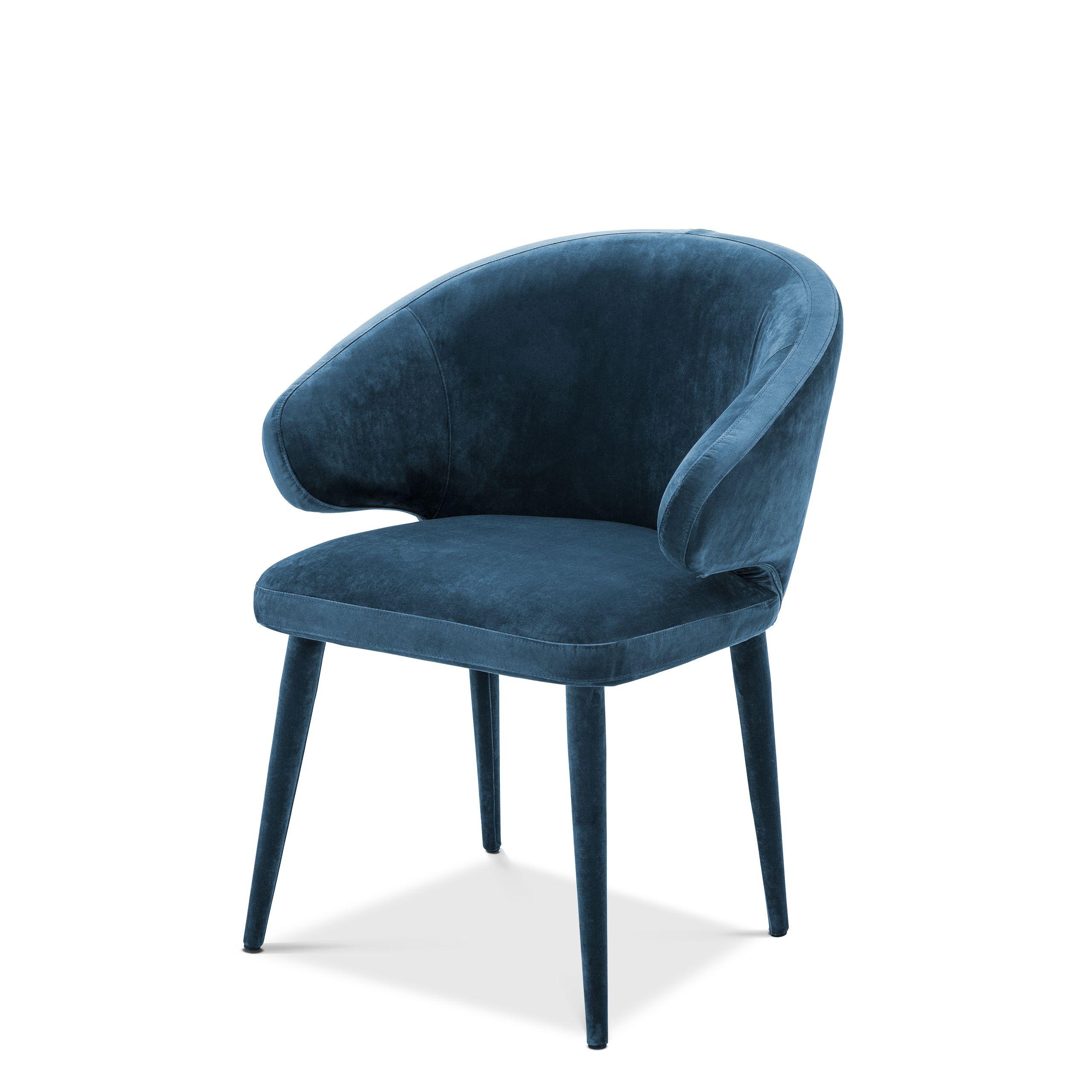 roche teal blue velvet | upholstered legs