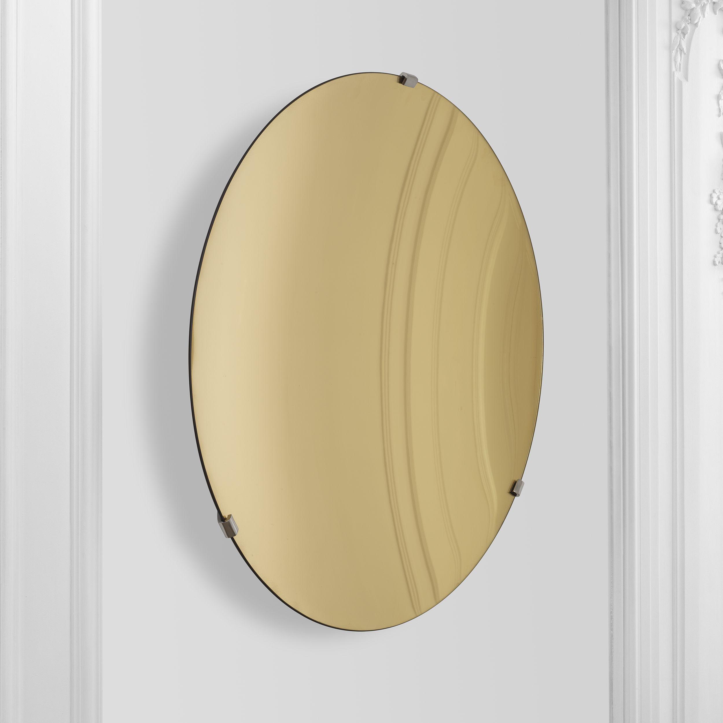 concave mirror glass | solid gold S