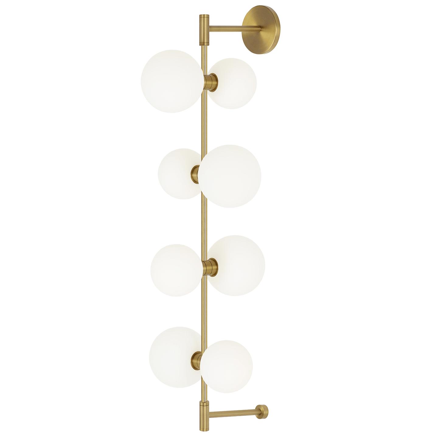 Aged Brass Glass Orbs 24v Remote Canopy (T24)