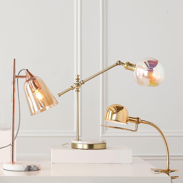 Купить Настольная лампа Marble Base Task Lamp в интернет-магазине roooms.ru
