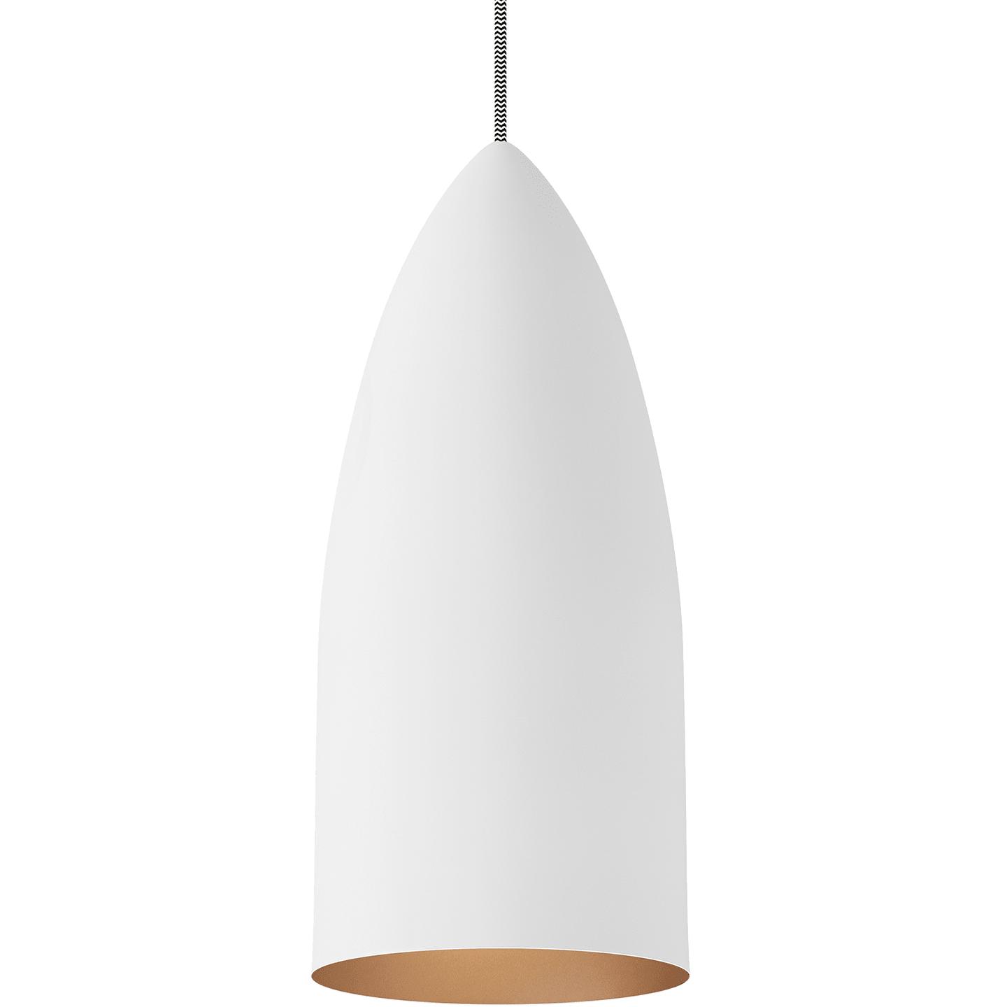 Rubberized White/Copper Lamp Not Included