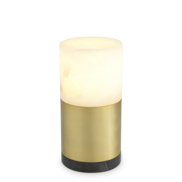 antique brass finish | alabaster | black marble D: 15 cm