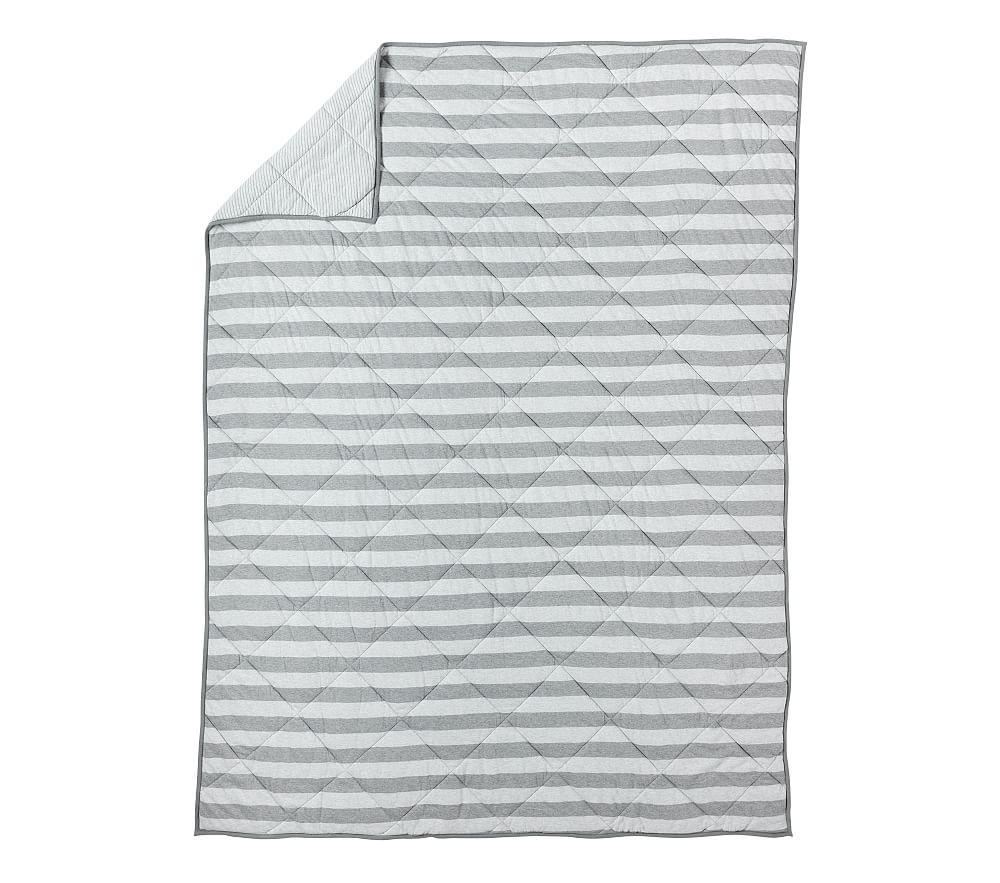 Купить Стеганое покрывало  Reversible Jersey Stripe Fave Tee Quilt & Shams - Quilt в интернет-магазине roooms.ru