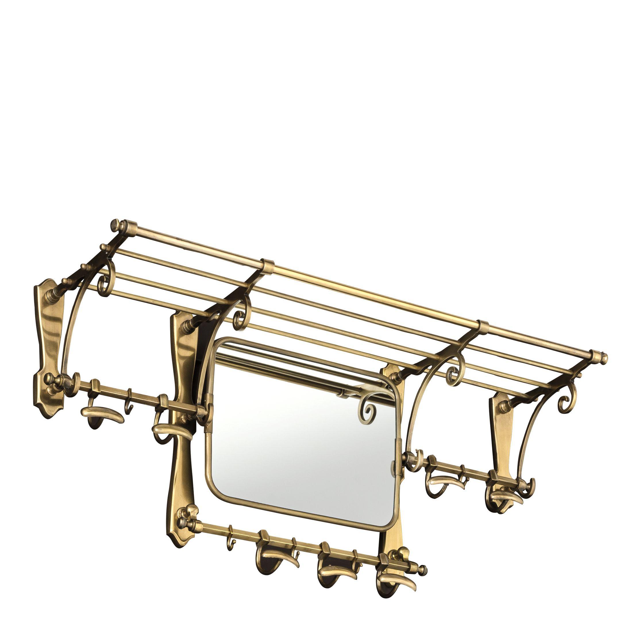 antique brass finish | mirror glass