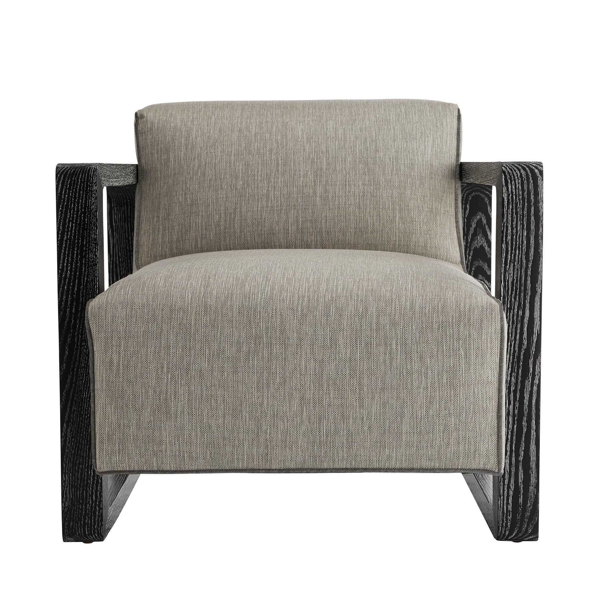 Купить Кресло Duran Chair Fossil Tweed Black Cerused в интернет-магазине roooms.ru
