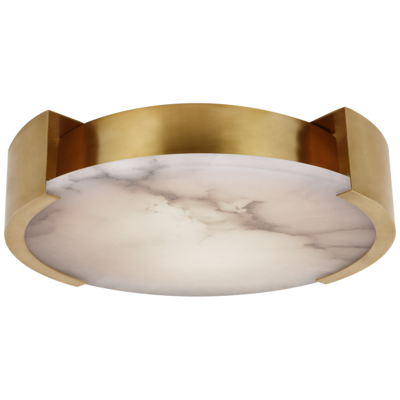 Antique-Burnished Brass Alabaster