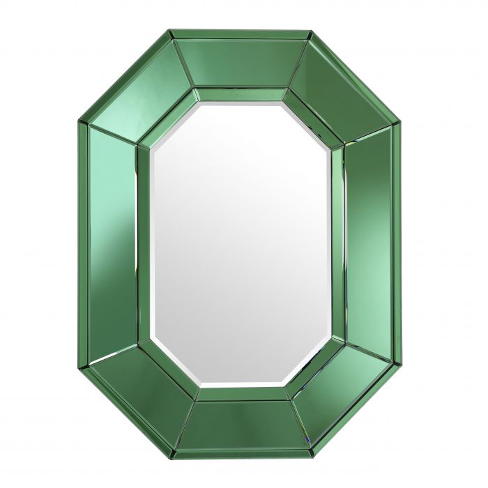 green mirror glass | bevelled mirror glass