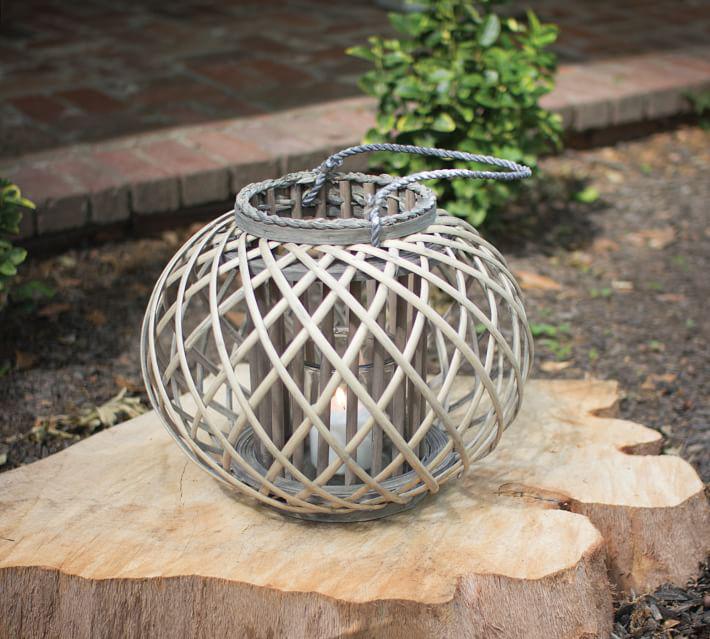 Купить Фонарь Round Willow Lanterns - Gray в интернет-магазине roooms.ru