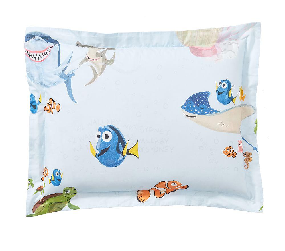 Купить Наволочка Disney and Pixar Finding Nemo Duvet Cover Standard Sham Blue Multi в интернет-магазине roooms.ru