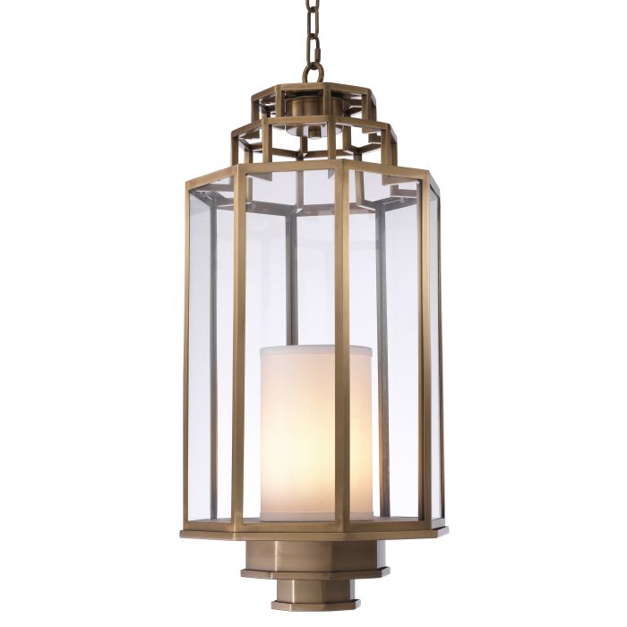 antique brass finish | clear glass M