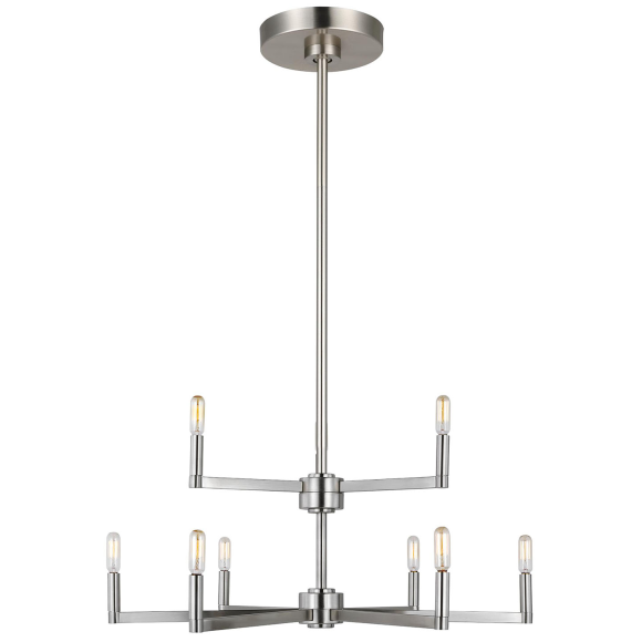 Brushed Nickel LED Bulb(s) Included