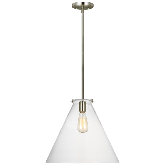 Brushed Nickel LED Bulb(s) Included