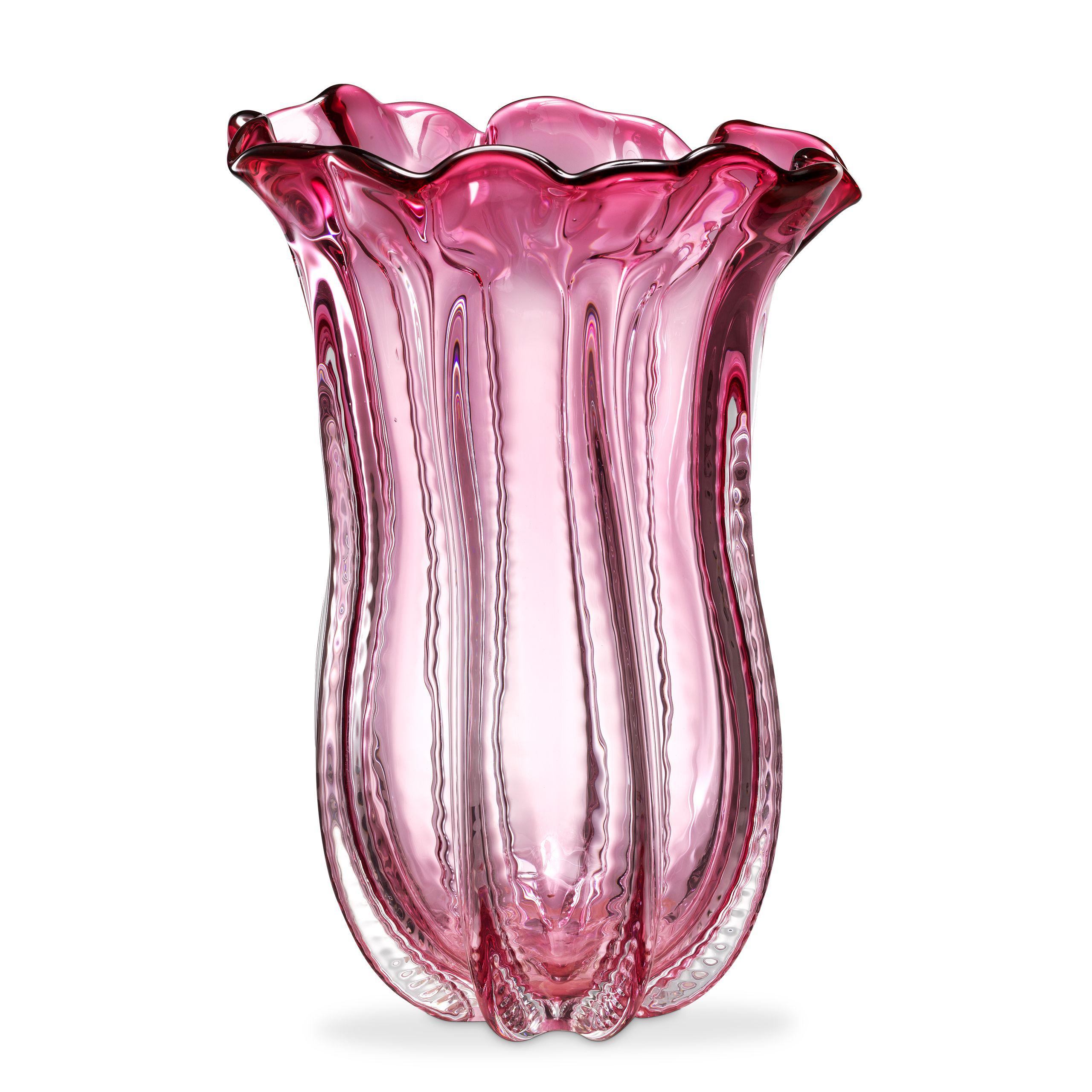 hand blown glass | pink colour L