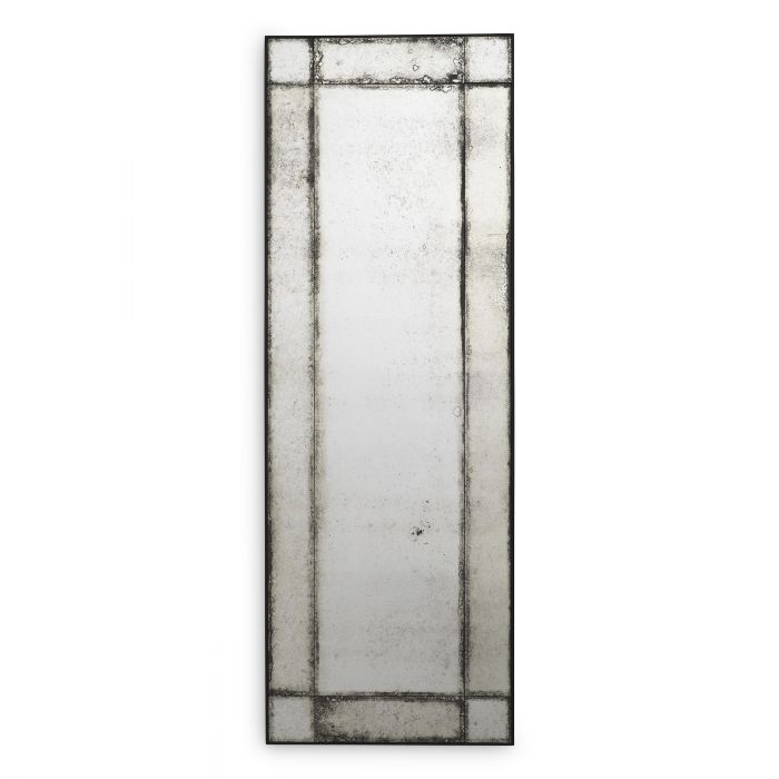 antique mirror glass L rectangular
