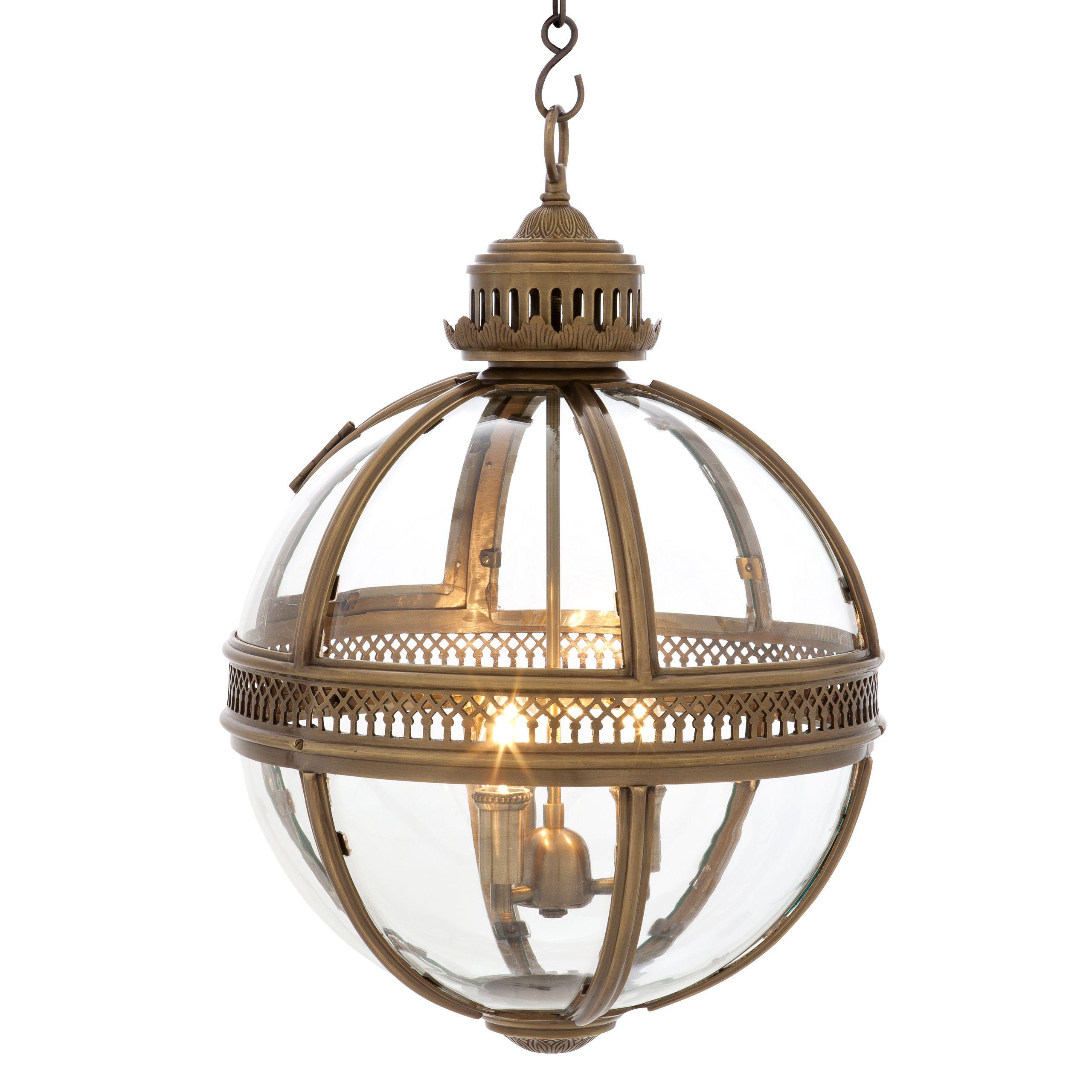 antique brass finish | clear glass M