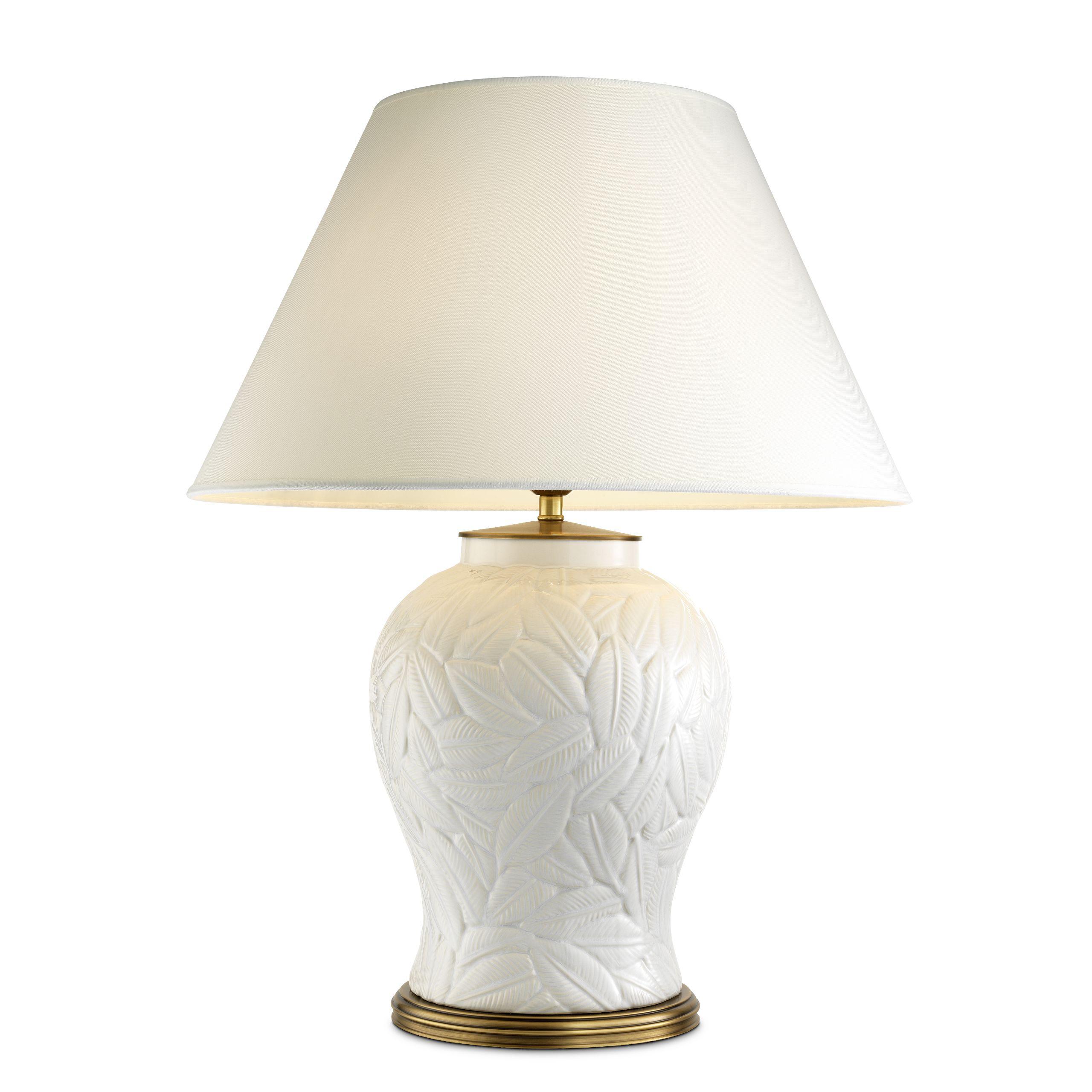 white ceramic | antique brass finish