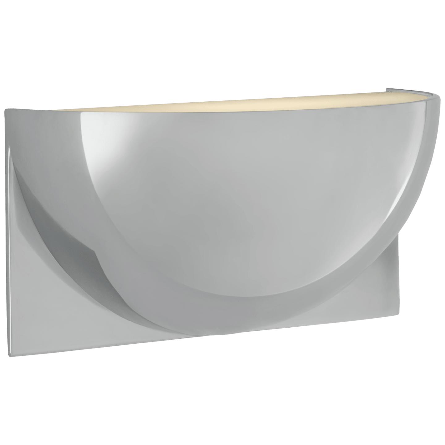 Polished Nickel Frosted Glass