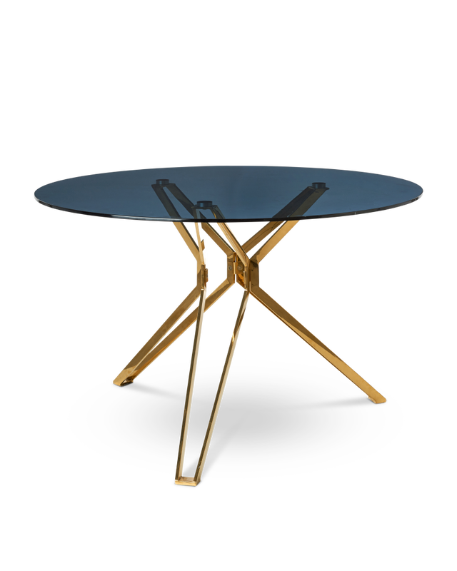 Купить Обеденный стол Gold and Glass Round Dining Table в интернет-магазине roooms.ru