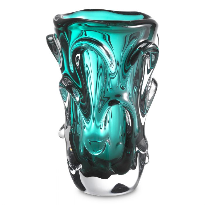 hand blown glass | turquoise colour L