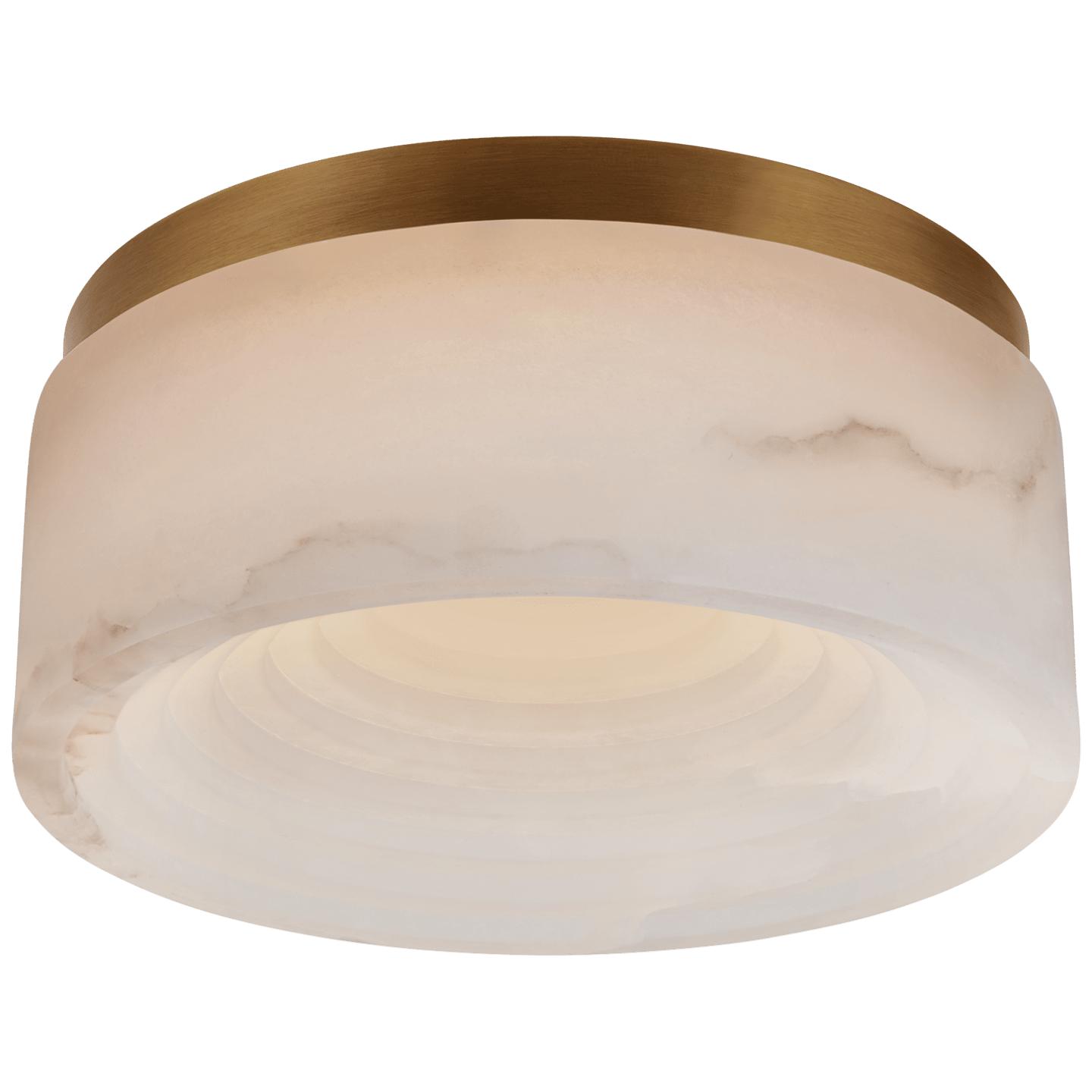 Antique-Burnished Brass Alabaster