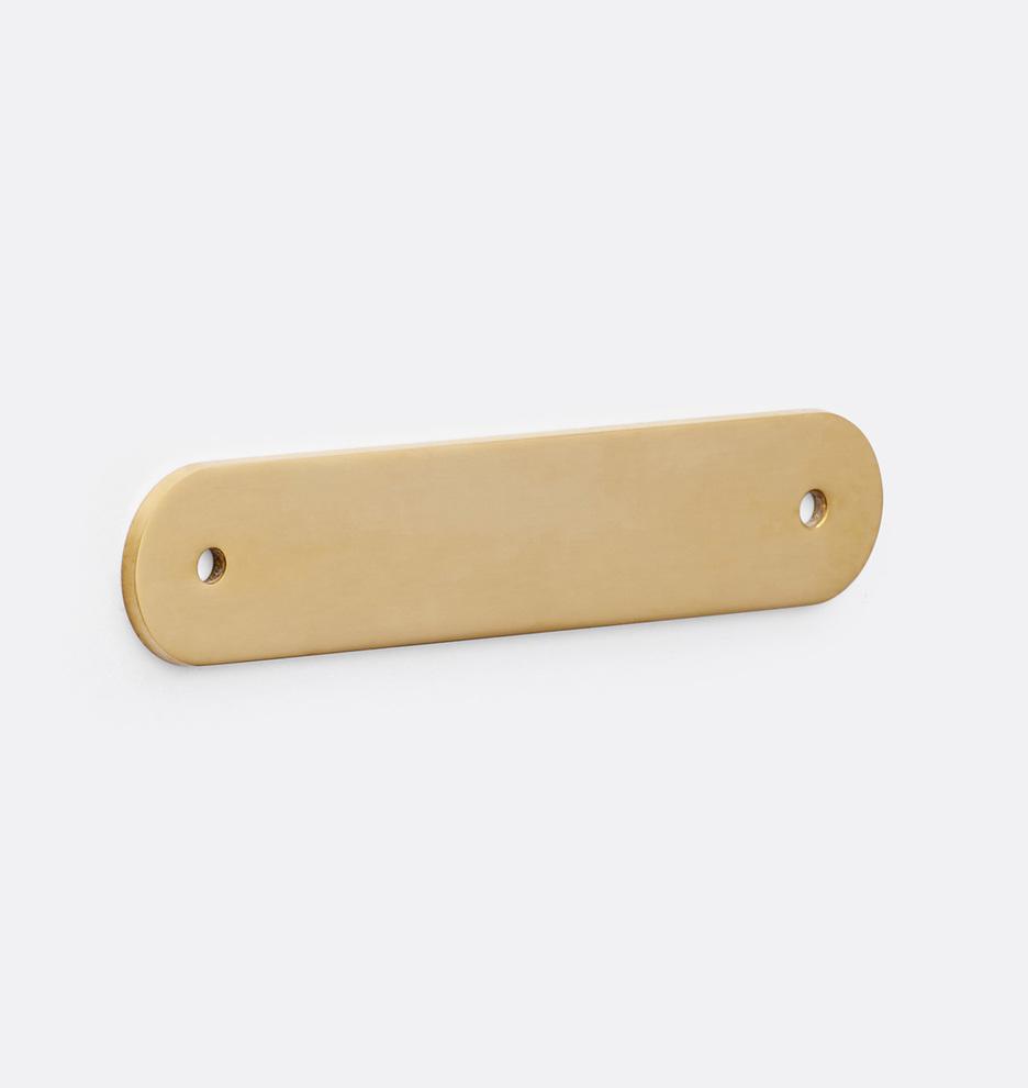 Купить Ручка Rounded Rectangle Drawer Pull Backplate в интернет-магазине roooms.ru