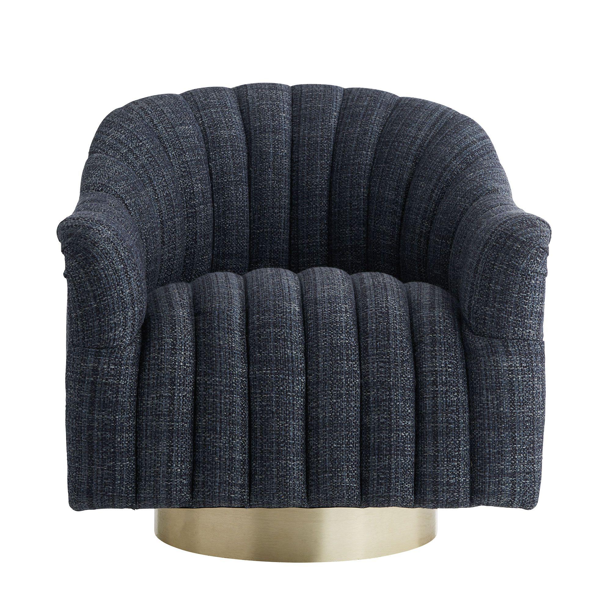 Купить Кресло Springsteen Chair Indigo Tweed Champagne Swivel в интернет-магазине roooms.ru