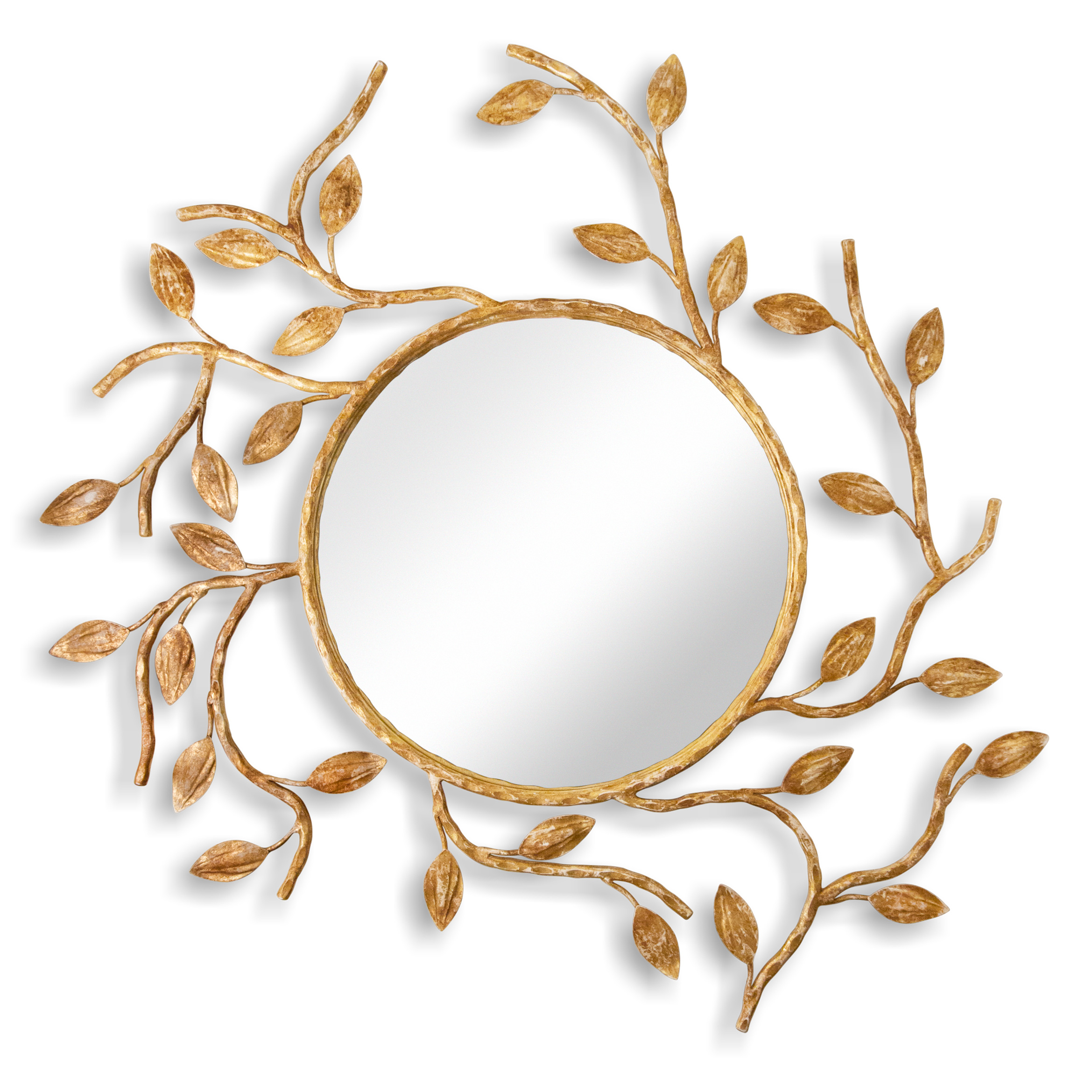 Купить Настенное зеркало Foliage Round Contemporary Mirror в интернет-магазине roooms.ru