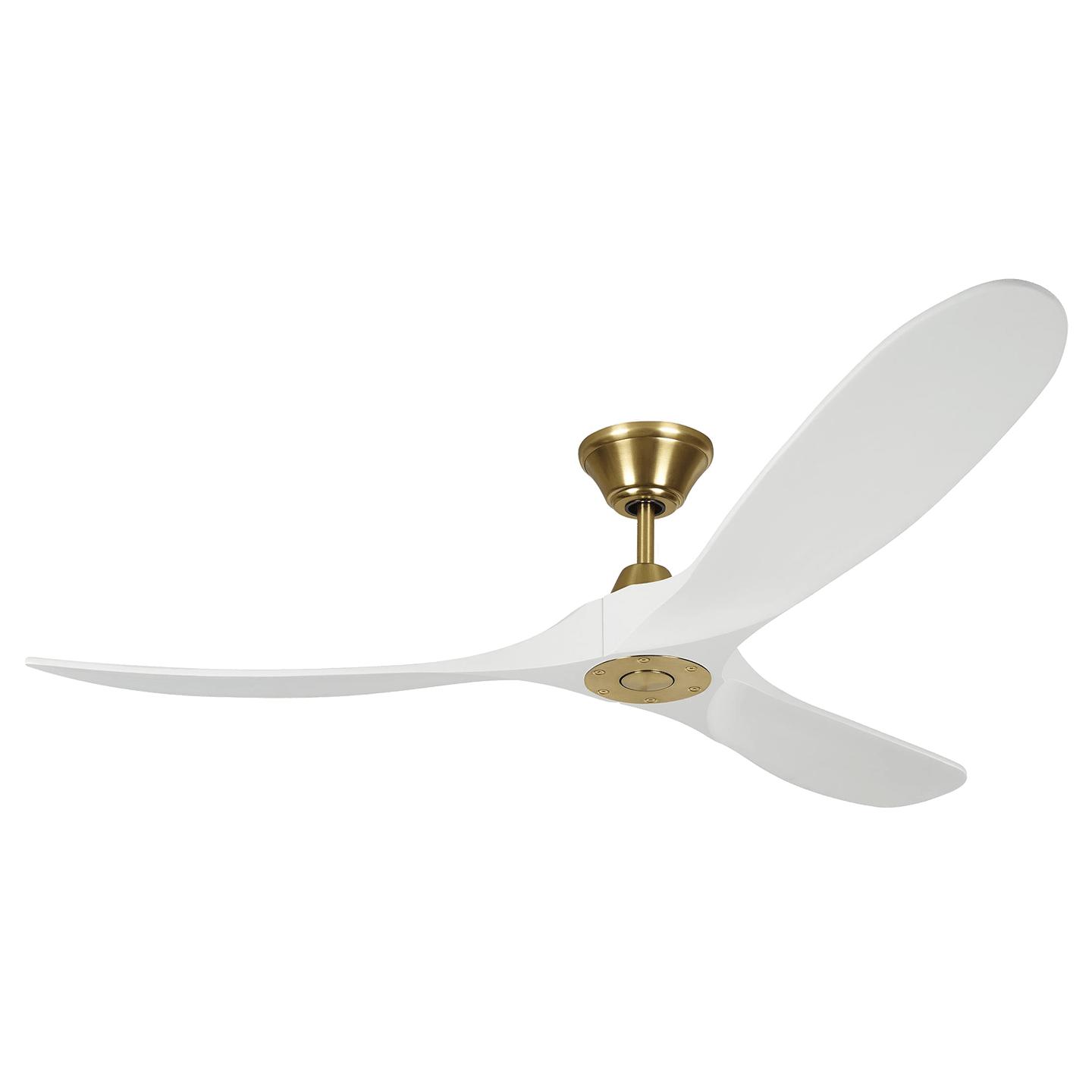 Burnished Brass Housing With Matte White Blades