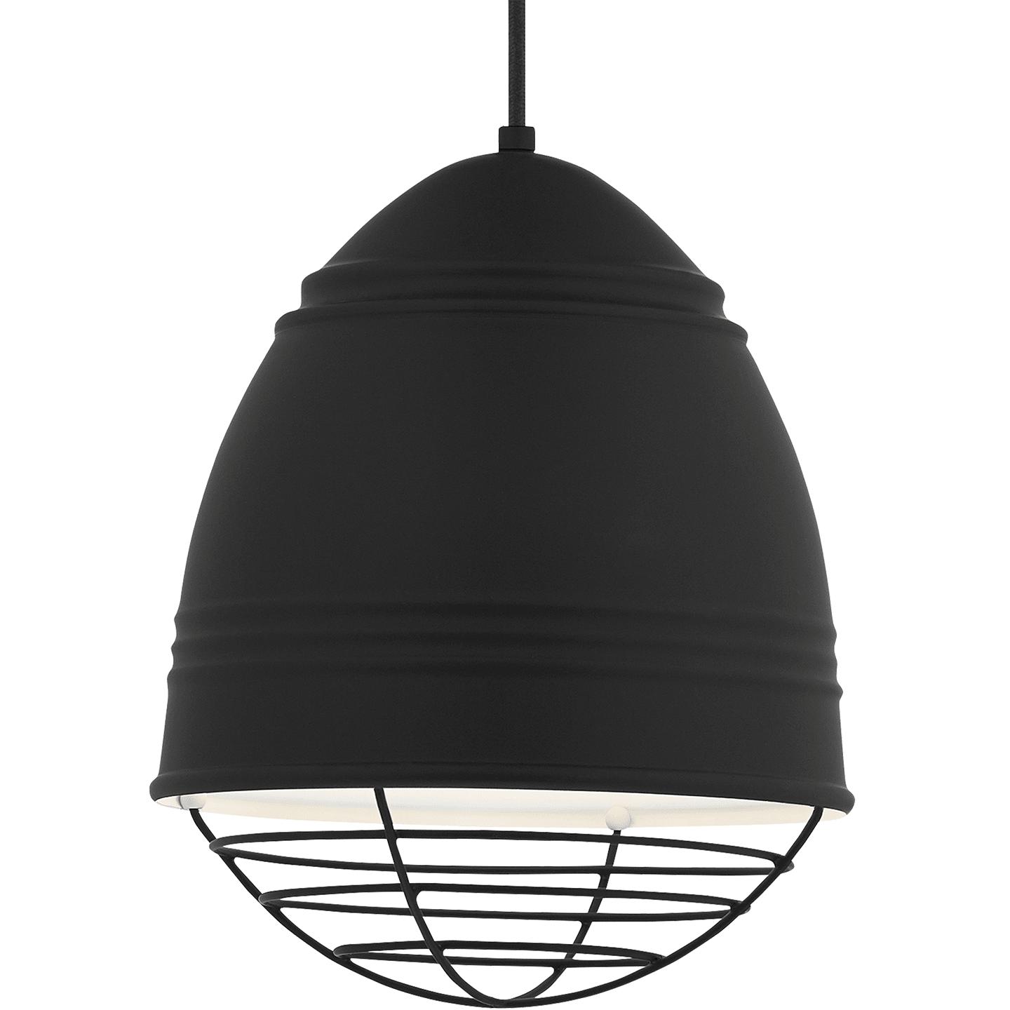 Rubberized Black w/ White Interior Lamp Not Included Black