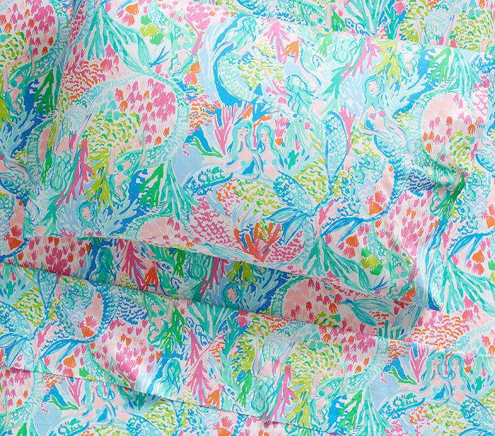 Купить Наволочка Lilly Pulitzer Mermaid Cove Sheet Set Extra Pillowcase Multi в интернет-магазине roooms.ru