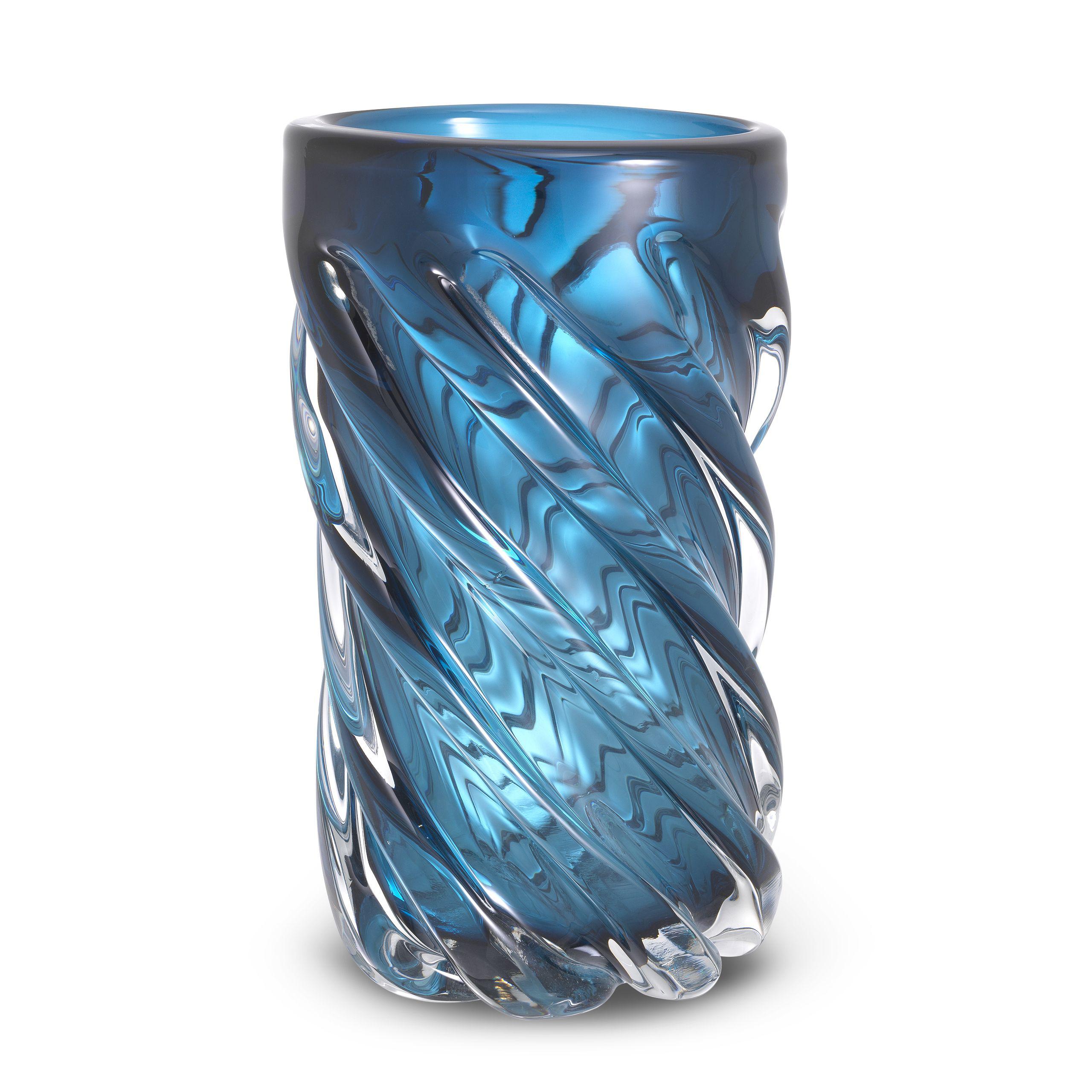 hand blown glass | blue colour L
