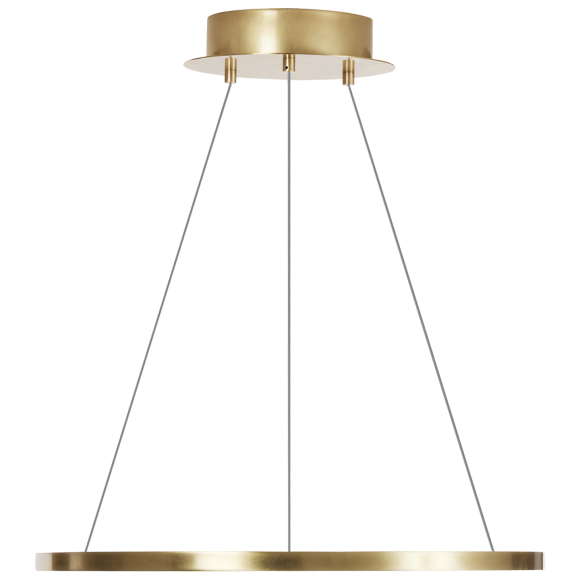 Natural Brass 24" Diameter Integrated LED 90 CRI 2200K 120V-277V