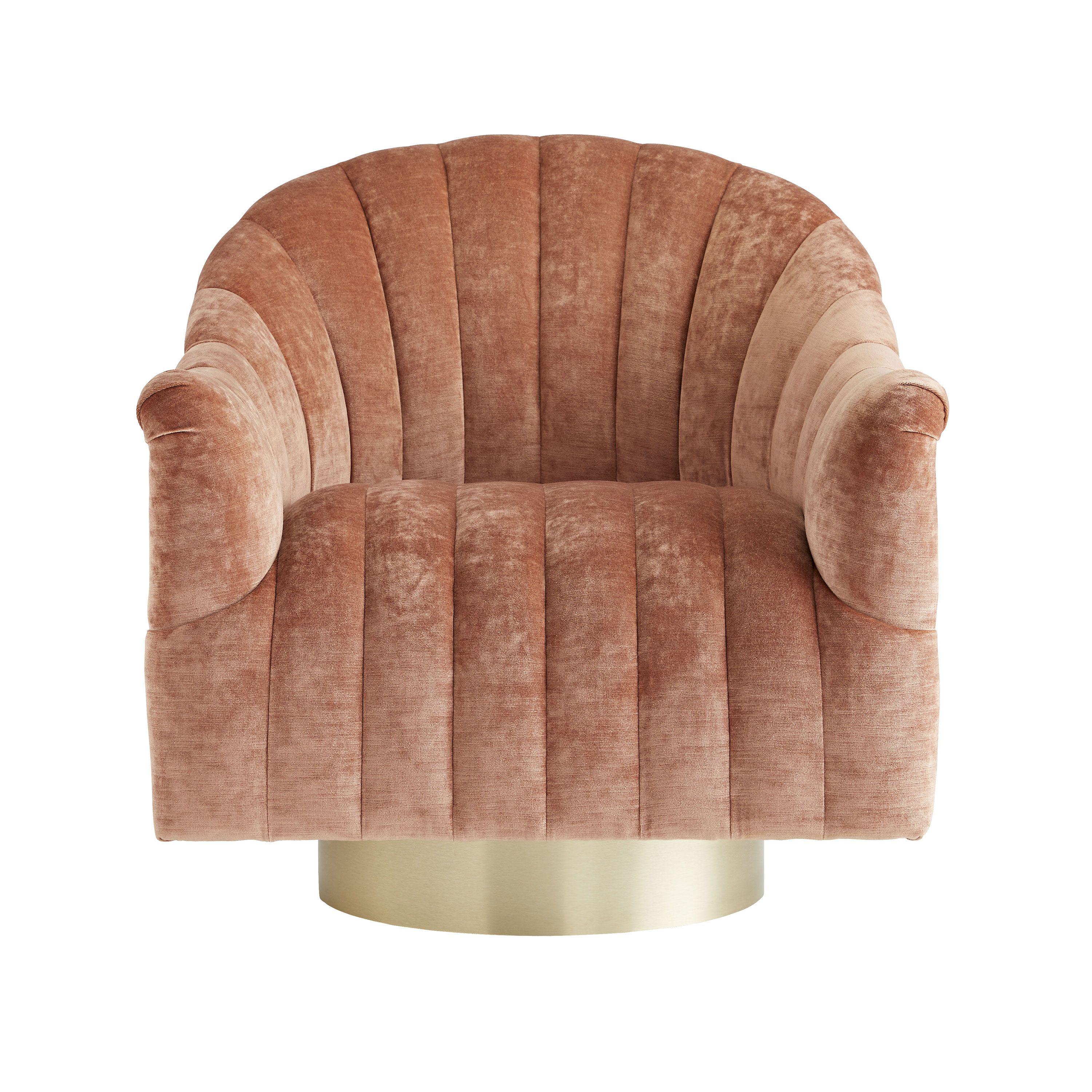 Купить Кресло Springsteen Chair Dusty Rose Velvet Swivel в интернет-магазине roooms.ru