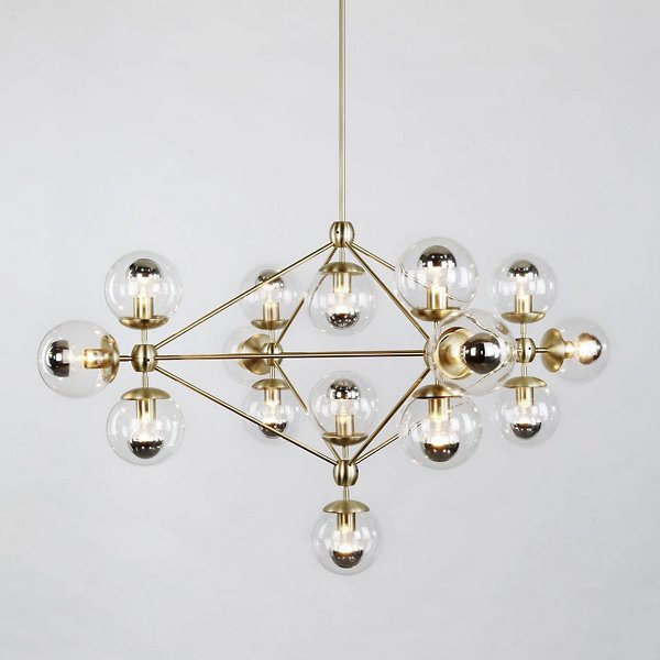 Купить Люстра Modo 4 Sided Chandelier - 15 Globes в интернет-магазине roooms.ru