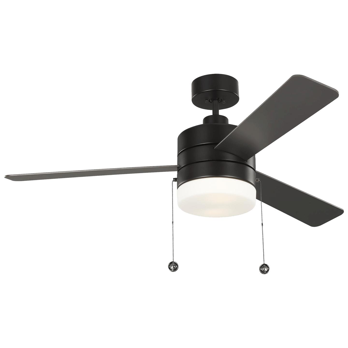 Oil Rubbed Bronze Housing With Oil Rubbed Bronze Blades with Light Kit