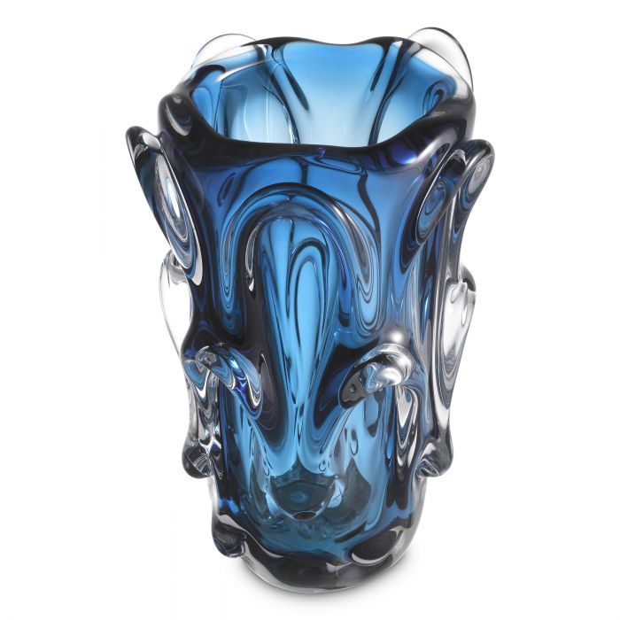 hand blown glass | blue colour L