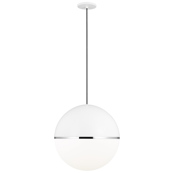 18" White/Chrome Lamp Not Included