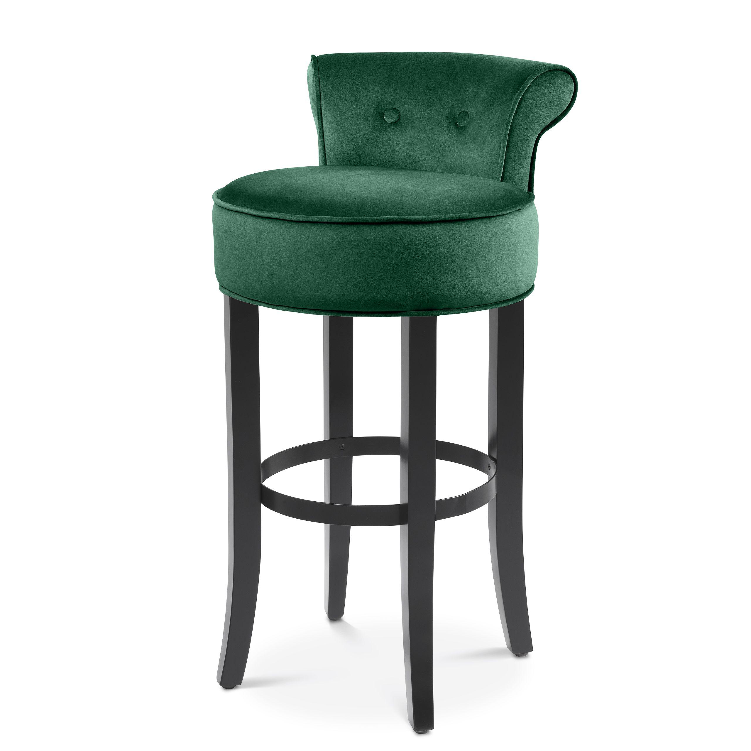 roche dark green velvet | black legs